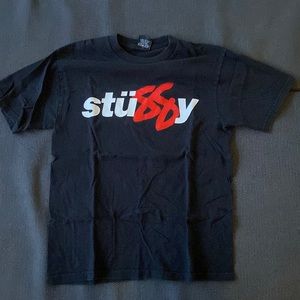 Stussy - black tee with logo